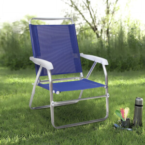 Καρεκλάκι παραλίας Alu Megapap αλουμινίου χρώμα μπλε 54x52x80εκ. - Image 2