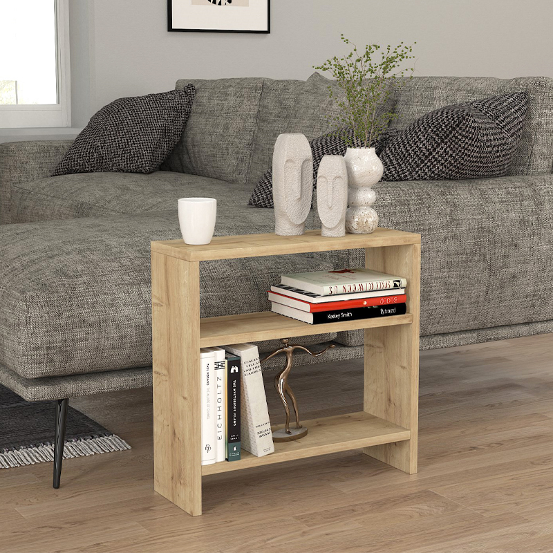 Τραπεζάκι βοηθητικό Silvanus Megapap χρώμα sapphire oak 51x17 Τραπεζάκι βοηθητικό Silvanus Megapap χρώμα sapphire oak 51x17