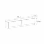 Έπιπλο τηλεόρασης Ahenk Megapap χρώμα καρυδί 160x31,3x32,9εκ. - Image 5