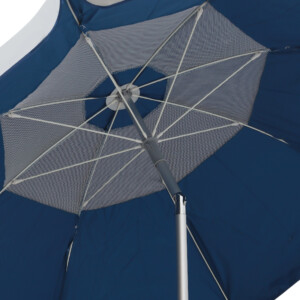 Ομπρέλα θαλάσσης αλουμινίου Malibu Megapap με UPF 50+ προστασία χρώμα ασημί - μπλε Ø2m - Image 3