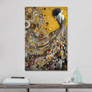 Πίνακας σε καμβά "Elegant Woman" Megapap ψηφιακής εκτύπωσης 50x75x3εκ. - Image 2