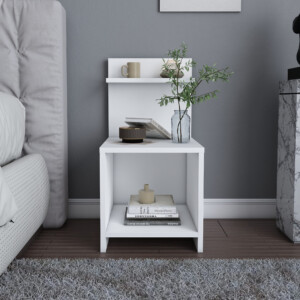 Κομοδίνο Ulman Megapap χρώμα λευκό 35x37x72εκ. - Image 3