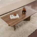 Τραπεζάκι σαλονιού Sabin Megapap χρώμα καρυδί 119x60x40εκ. - Image 2