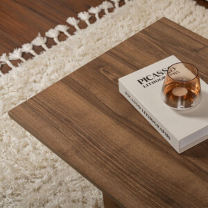 Τραπεζάκι σαλονιού Sabin Megapap χρώμα καρυδί 119x60x40εκ. - Image 5