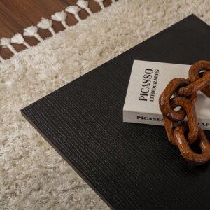 Τραπεζάκι σαλονιού Sabin Megapap χρώμα μαύρο 119x60x40εκ. - Image 5