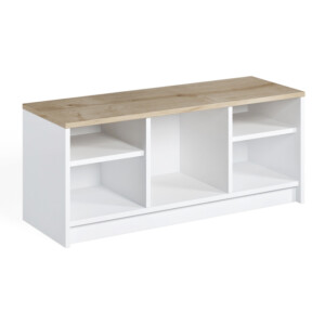 Παπουτσοθήκη London Megapap χρώμα λευκό - sapphire oak 100x35x40εκ. - Image 3