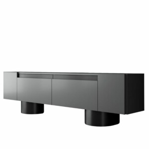 Έπιπλο τηλεόρασης Haven Megapap χρώμα ανθρακί 180x30x50εκ. - Image 7