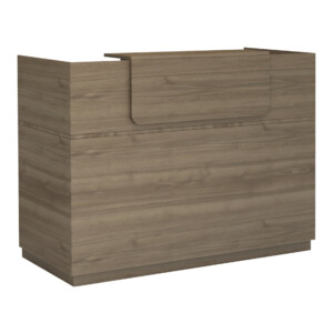 Γραφείο υποδοχής - reception Lemmon Megapap χρώμα καρυδί 160x70x110εκ. - Image 3