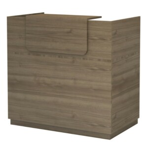 Γραφείο υποδοχής - reception Lemmon Megapap χρώμα καρυδί 120x70x110εκ. - Image 6