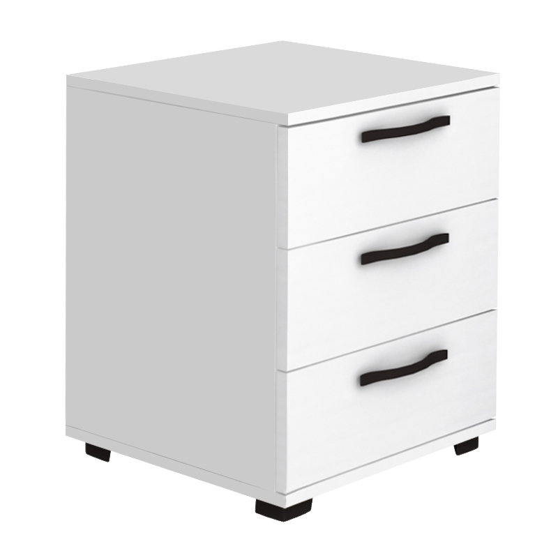 Κομοδίνο - συρταριέρα γραφείου Roco Megapap χρώμα λευκό 40x39x57εκ.