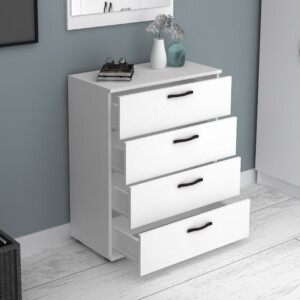 Συρταριέρα Velika Megapap χρώμα λευκό 73x44x96εκ. - Image 2