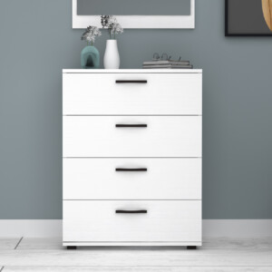 Συρταριέρα Velika Megapap χρώμα λευκό 73x44x96εκ. - Image 4