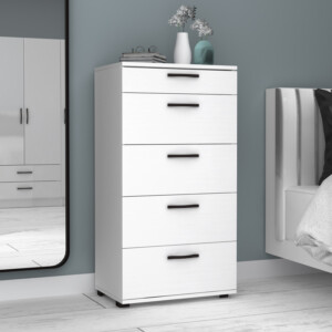 Συρταριέρα Helia Megapap χρώμα λευκό 60x44x108εκ. - Image 3