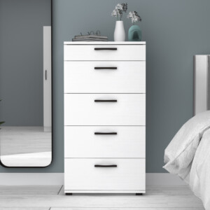 Συρταριέρα Helia Megapap χρώμα λευκό 60x44x108εκ. - Image 5