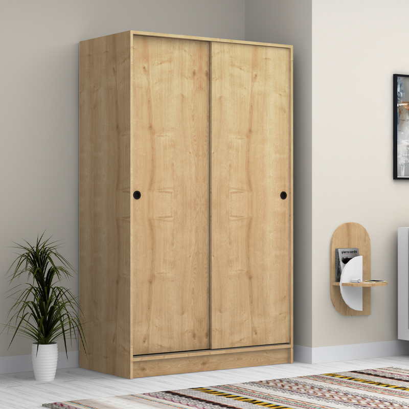 Ντουλάπα ρούχων Regio Megapap δίφυλλη συρόμενη χρώμα φυσικό οξιάς 120x60x200εκ. Ντουλάπα ρούχων Regio Megapap δίφυλλη συρόμενη χρώμα φυσικό οξιάς 120x60x200εκ.