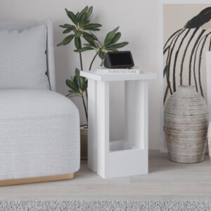 Τραπεζάκι βοηθητικό Tasos Megapap χρώμα λευκό 30x30x50