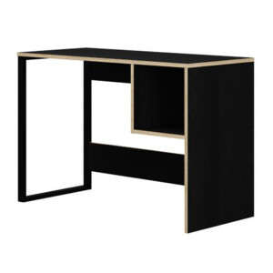 Γραφείο εργασίας Cubo Megapap χρώμα black wood 110x50x75εκ. - Image 4