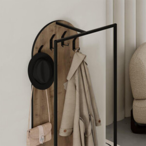 Έπιπλο εισόδου Archy Megapap χρώμα ανοιχτό καρυδί 53x31,7x180εκ. - Image 4