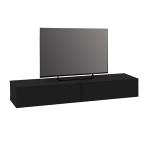 Έπιπλο τηλεόρασης επιτοίχιο Espanse Megapap χρώμα μαύρο 241,8x31,7x30εκ. - Image 5