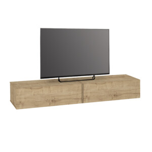 Έπιπλο τηλεόρασης επιτοίχιο Espanse Megapap χρώμα sapphire oak 241,8x31,7x30εκ. - Image 5