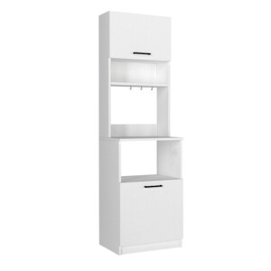 Έπιπλο κουζίνας Tuco 1 Megapap χρώμα λευκό 53,8x40x180εκ. - Image 6