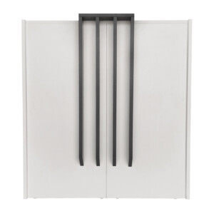 Γραφείο υποδοχής - reception Hola Megapap χρώμα λευκό - ανθρακί 93,6x45,2x110,3εκ. - Image 7