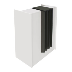 Γραφείο υποδοχής - reception Hola Megapap χρώμα λευκό - ανθρακί 93,6x45,2x110,3εκ. - Image 8