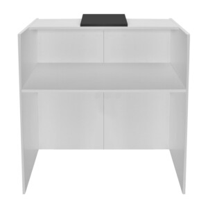 Γραφείο υποδοχής - reception Hola Megapap χρώμα λευκό - ανθρακί 93,6x45,2x110,3εκ. - Image 10