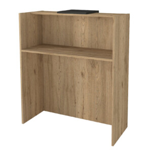 Γραφείο υποδοχής - reception Hola Megapap χρώμα sepet oak - ανθρακί 93,6x45,2x110,3εκ. - Image 9