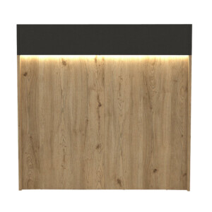 Γραφείο υποδοχής - reception Wilko Megapap με LED χρώμα sepet oak - ανθρακί 113,6x42x110εκ. - Image 7