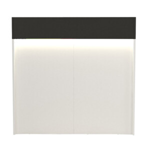 Γραφείο υποδοχής - reception Wilko Megapap με LED χρώμα λευκό - ανθρακί 113,6x42x110εκ. - Image 7