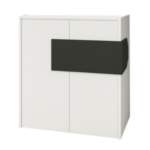 Γραφείο υποδοχής - reception Aloha Megapap με LED χρώμα λευκό - ανθρακί 95,5x40x110,3εκ. - Image 11