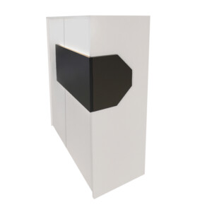 Γραφείο υποδοχής - reception Aloha Megapap με LED χρώμα λευκό - ανθρακί 95,5x40x110,3εκ. - Image 8