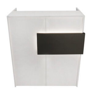 Γραφείο υποδοχής - reception Aloha Megapap με LED χρώμα λευκό - ανθρακί 95,5x40x110,3εκ. - Image 9