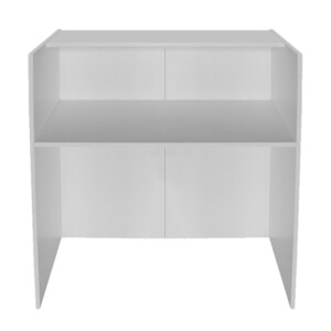 Γραφείο υποδοχής - reception Aloha Megapap με LED χρώμα λευκό - ανθρακί 95,5x40x110,3εκ. - Image 10