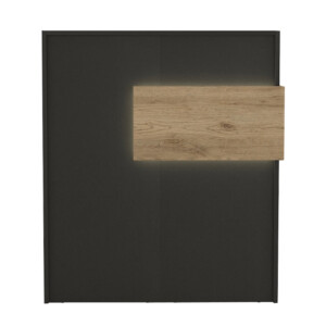 Γραφείο υποδοχής - reception Aloha Megapap με LED χρώμα ανθρακί - sepet oak 95,5x40x110,3εκ. - Image 7