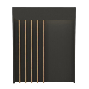 Γραφείο υποδοχής - reception Karibu Megapap με LED χρώμα ανθρακί - sepet oak 90x40x100εκ. - Image 5