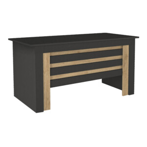 Γραφείο εργασίας Epito Megapap χρώμα ανθρακί - sepet oak 140x59,6x76,8εκ. - Image 4