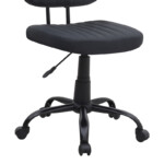 Καρέκλα γραφείου Romano Megapap από τεχνόδερμα χρώμα μαύρο 46x53x79/86εκ. - Image 9