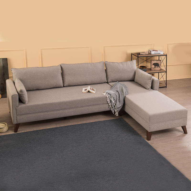 Γωνιακός καναπές Bella Megapap δεξιά γωνία υφασμάτινος χρώμα κρεμ 275x165x85εκ. Γωνιακός καναπές Bella Megapap δεξιά γωνία υφασμάτινος χρώμα κρεμ 275x165x85εκ.