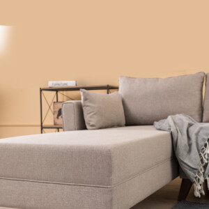 Γωνιακός καναπές Bella Megapap αριστερή γωνία υφασμάτινος χρώμα κρεμ 275x165x85εκ. - Image 4