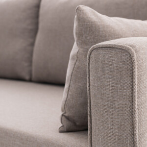 Γωνιακός καναπές Bella Megapap αριστερή γωνία υφασμάτινος χρώμα κρεμ 275x165x85εκ. - Image 5