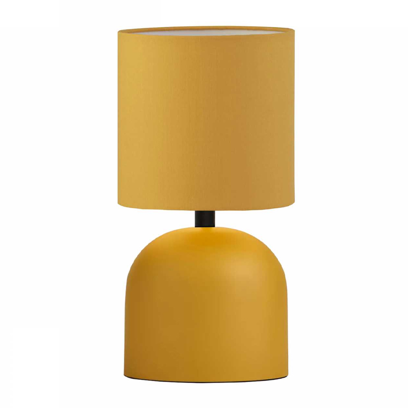 Φωτιστικό επιτραπέζιο Nehora Megapap E27 μεταλλικό - ύφασμα Pvc χρώμα κίτρινο Ø15x30εκ. Φωτιστικό επιτραπέζιο Nehora Megapap E27 μεταλλικό - ύφασμα Pvc χρώμα κίτρινο Ø15x30εκ.