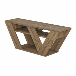 Έπιπλο τηλεόρασης Pipralla Megapap χρώμα ανοιχτό καρυδί 110x30x40εκ. - Image 4