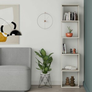 Βιβλιοθήκη Piri Megapap χρώμα sandstone 35x30x161εκ. - Image 3