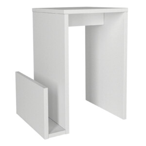 Τραπεζάκι βοηθητικό Regnar Megapap χρώμα λευκό  43,1x33,5x52εκ. - Image 4