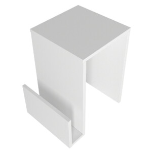 Τραπεζάκι βοηθητικό Regnar Megapap χρώμα λευκό  43,1x33,5x52εκ. - Image 5