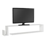 Έπιπλο τηλεόρασης επιτοίχιο Regnar Megapap χρώμα λευκό 168,6x25x31,8εκ. - Image 6