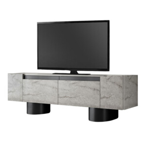 Έπιπλο τηλεόρασης Haven Megapap χρώμα travertine 180x30x50εκ. - Image 6