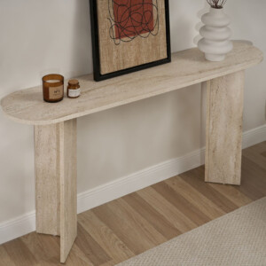 Κονσόλα Sira Megapap χρώμα travertine 150x35x75εκ. - Image 2